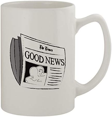 Sredina puta dobre vijesti 342 - Lijep smiješan humor keramika 14oz državnika šalica šalice kave