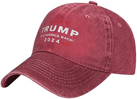 Šešir 2024 Uzmi Amerika natrag izbori - povratni šeširi vintage podesiva bejzbol kapica pamuk maga šešir crni