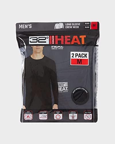 32 stupnjeva muške performanse s 2 paketa lagana toplinska baselaja