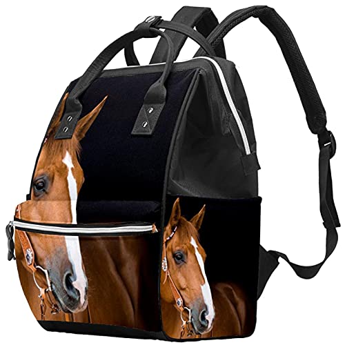 Konjske pelene torbe torbe mame ruksak veliki kapacitet za pelene torbe za njegu za njegu bebe