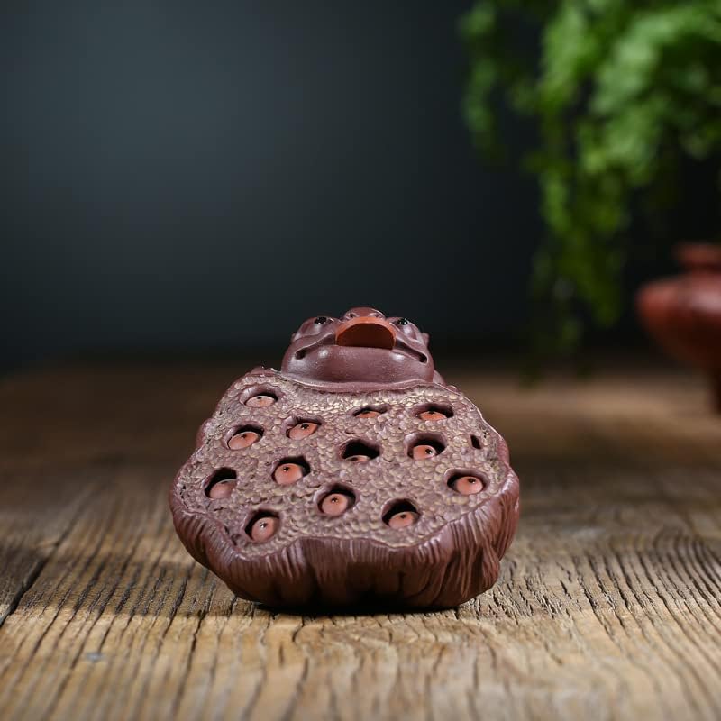 Visokokvalitetni ručno izrađeni čaj za čaj, bogatstvo i bogatstvo kreativni ljubičasti pijesak lotos pod pixiu ukras ladice za čaj