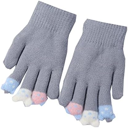 Dječje rukavice s pet prstiju zimske baršunaste Naočale za dječake i djevojčice tople rukavice od vune za malu djecu