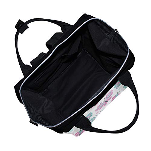 Veliki kapacitet pelena torbica za pelena mama ruksak za njegu bebe, slatki leptir moderan multifunkcionalni vodootporni putopis nazad