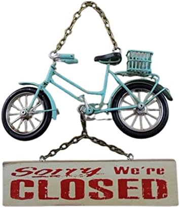 Vintage izgleda bicikl Otvoren znak zatvorene poslovne trgovine