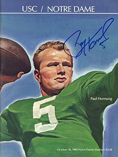 Paul Hornung s autogramom 26.10.1985 Notre Dame vs. program od 98245 - časopisi s autogramima