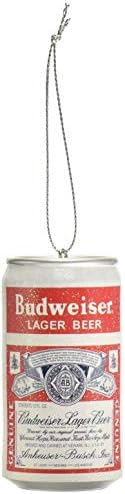 Kurt S. Adler Yamab1140 Budweiser Vintage može puhati ukras plijesni, 3 , crvena