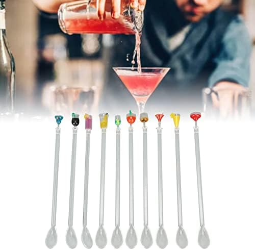 Spoon s dugim ručkama, pića pića miješalice miješalice miješalice ledenog čajnog koktela za kafiće barovi restorani 28 cm 10 PCS