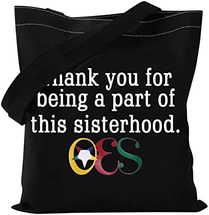 VAMSII OES Eastern Star Tote torbe za žene hvala vam što ste dio ovog sestrinskog masonskog masonskog masonskog masonskog zidara