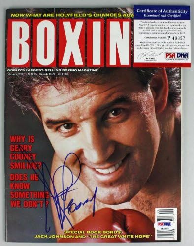 Jerri Kuni autentično je potpisao ilustrirani boksački časopis iz 1990.
