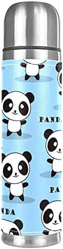Nehrđajući čelik vakuum izolirana šalica, plesna Panda print termos boca za vodu za vruća i hladna pića Djeca odrasli 17 oz