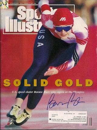 Sportski ilustrirani časopis Bonnie Blair s autogramom-sportski časopisi s autogramima
