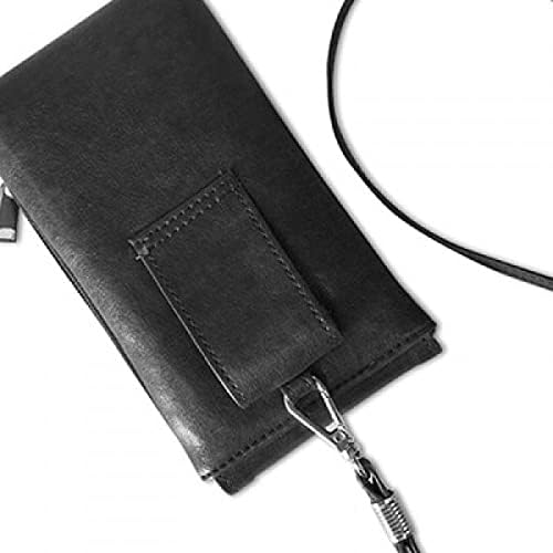 Egipat Eye Totem uzorak Telefonska torbica za novčanik Viseća mobilna vrećica Crni džep