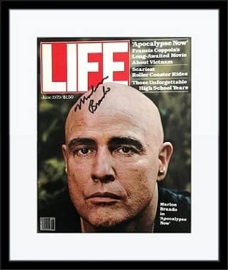 Autogram Marlona Branda iz uokvirenog časopisa s potvrdom o autentičnosti