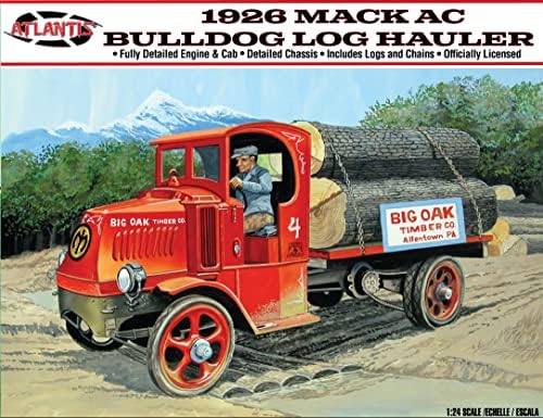 Atlantis 1926 Mack AC Buldog Chicking Truck 1/24 Model Model komplet