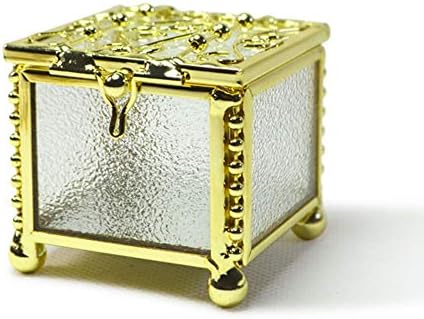 Kutije za nakit QTT Zlatni stakleni nakit prsa zanat