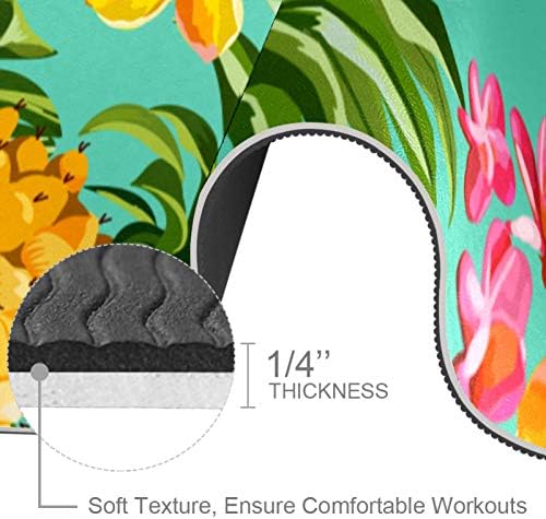 Siebzeh tropski ananas cvjetni listovi uzorak premium debela joga mat ekološka ekološka guma zdravlje i fitnes ne klipina za sve vrste