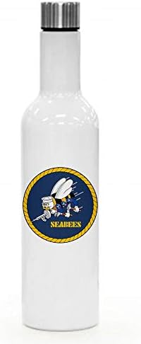 ExpressItbest 25oz izolirano vino/boca za vatre - divizije američke mornarice - mnoge mogućnosti