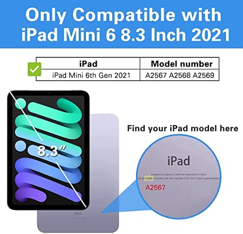 ProCase iPad Mini 6 Slučaj 8,3 inča 2021 paket s ProCase iPad Mini 6 Zaslon zaslona 8,3 inča 2021