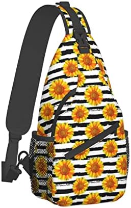 FBCAL Suncokretska vrećica s križanjem ruksaka vrećice lagane vrećice na ramenima putovanja planinarenje Daypack za muškarce žene