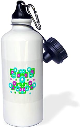 3Drose Slika aqua vapna i oblika fuksije u modernoj slici - boce s vodom