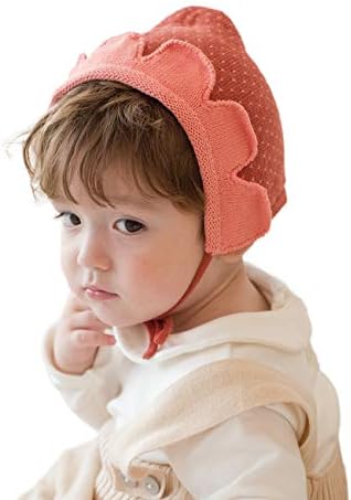 LlMoway baby malder djevojka beanie zima pleteni šešir mekani sladak pamučni šešir s remenom