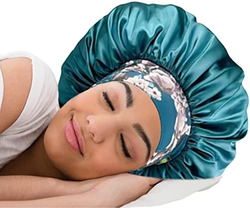 Krup za kosu za spavanje - omot za kosu za smanjenje frizz čvorova - kapica za spavanje - poklopci za kosu za crne žene - jedna veličina: