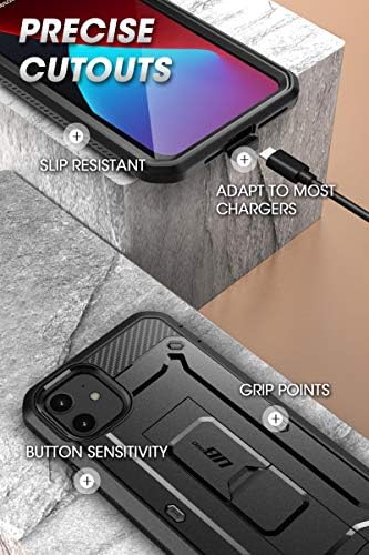 Supcase Unicorn Beetle Pro serijska serija za iPhone 12/12 Pro 6,1 inčni, ugrađeni zaštitnik zaslona, ​​robusni futrola