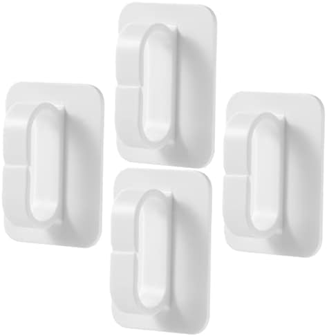 Zerodeko 4PCS teška bijela za udarce vješalice za kupaonice Viseći japanske zidne uredske kuke za kuku kuka višenamjenska naljepnica