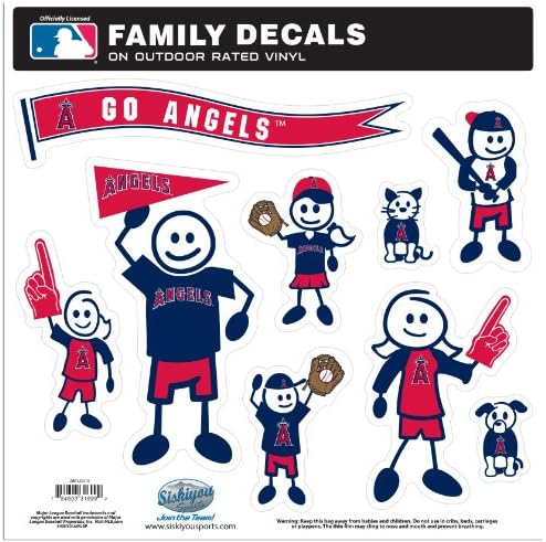 Siskiyou Sports MLB Los Angeles Angels set velikih obiteljskih naljepnica