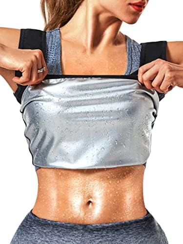 Molldan Womens Sauna prsluk za znoj gornjeg oblika topline zarobljene košulje za vježbanje