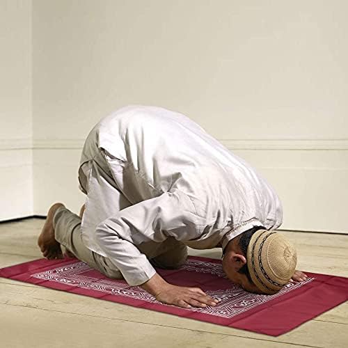 Anlising 4 komada prijenosna putnička molitvena prostirka s kompasom, vodootporna poliesterska molitvena prostirka, muslimanska putnička