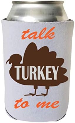 Smiješno Dan zahvalnosti može hladiti - razgovarajte s puretinom sa mnom - Dan zahvalnosti Coolie Turkey Alcol Action