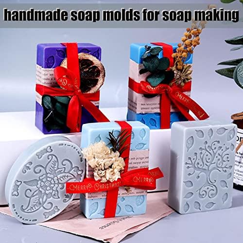 Siqinzongwa silikonski kalupi za sapun, ručno izrađeni kalupi za sapune za sapune izradu sapuna za kupanje bombe sapun