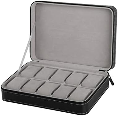 SawQF prijenosna kutija za odlaganje kutije PU kožna kutija s zipper rešetkom višefunkcionalna narukvica za prikaz ormarića
