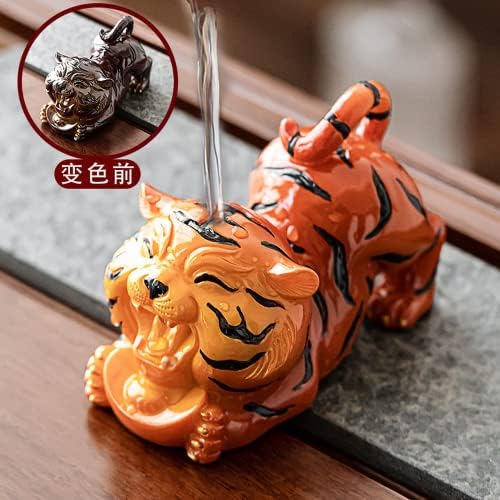 Xialon 11.8 cm Promjena boje tigra čaj za kućne ljubimce kung fu za čaj ukrasi čaj ceremonija