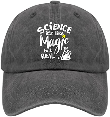 Znanost o bejzbolskoj kapici To je poput magije, ali pravi kamiondžijski šešir za žene smiješno isprano traper podesivo