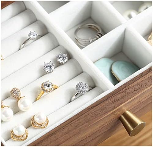 Kutija za nakit BBC-BBC kutija za nakit drvena višeslojna kutija kutija za nakit Retro kutija za pohranu prstena naušnice ogrlica narukvica