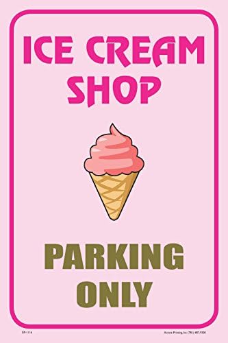 Trgovina sladoleda 12 X18 Poslovna trgovina parkirali znakovi