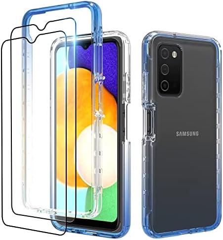 DZXOUUI za slučaj Samsung A03s, teškim udarnim udarcima hibridni hibridni prozirni nazad mekani TPU zaštitni poklopci za zaštitu telefona