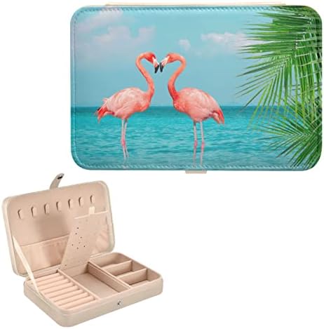 Innewgogo flamingos mala kutija za nakit pu kožni organizator nakita putopis prijenosni nakit za djevojčice
