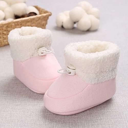 Modne šarene zimske čizme za djevojčice za malu djecu, tople dječje pletene čizme za novorođenčad, cipele za dječake