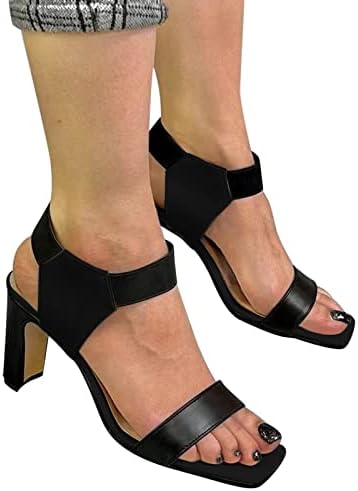 Sandale žene odjevene ljetne dame cipele ljetne sandale modna elastična bend s visokom potpeticom sandale