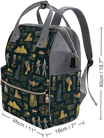 FunnyStar drevni Egipatski tema tiskana pelena vrećica za pelene Bagpack vrećice vodootporna torba za putničke rame za mamu i tatu