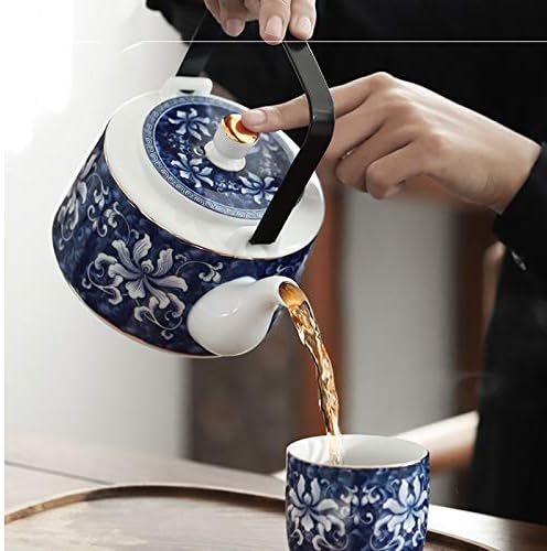 Lkyboa 7pcs ručno izrađena porculanska glazura u boji kung fu set Zen čaj zdravlja teaset velikog kapaciteta čajnik čajne kave lonac