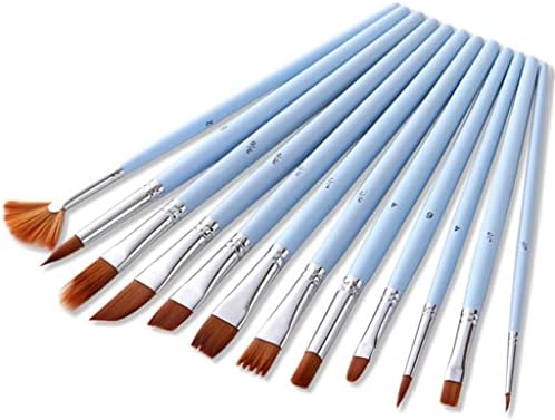 SJYDQ Bakrena cijev Akvarel za slikanje olovke Kombinacija 12 vrsta miješane olovke s umjetničkim materijalima u obliku kuke u obliku