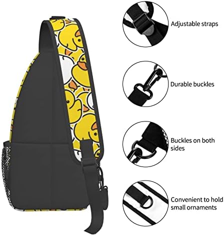 Patka gumena vrećica za praćku planinarenje putnički ruksak podesivi daypack crossbody na ramenu torba za žene muškarce