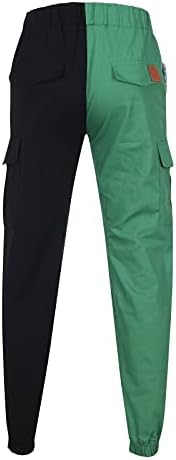 Miashui elastične hlače duge noge pamučne labave casual patchwork hlače trenerke modne muške muške hlače muškarci muške hlače 3