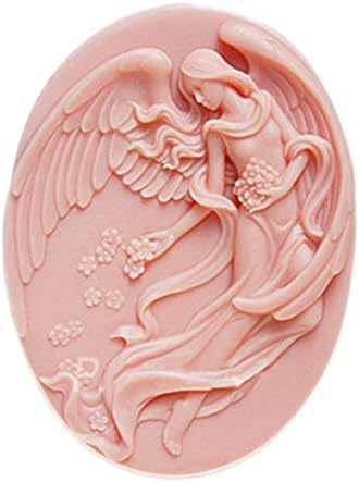 Leteći kut Ovalni bijeli silikonski sapun kalupi zanatske umjetnosti kalup diy ručno izrada sapuna ručno izrada