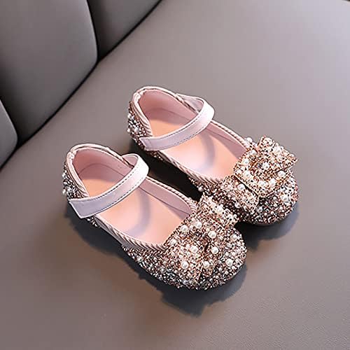 Djevojke sandale Crystal Baby Ching Bling Kids Shoes Princess Shoes Pearl Cipele Plesajući u zatvorenom nogometnim cipelama za djevojčice