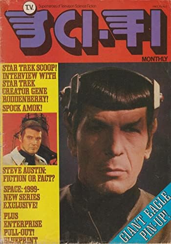 1976. Vintage TV Sci -Fi Mjesečni izdanje 2 časopis - Leonard Nimoy na naslovnici SM